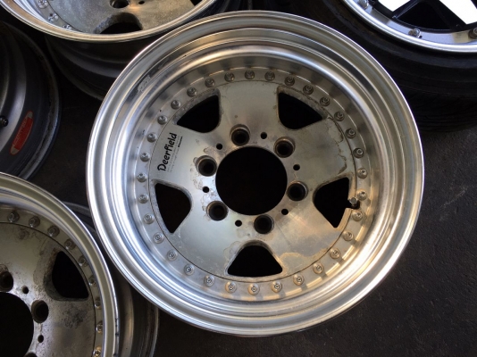 ขายล้อ WORK DEERFIELD 15x8 ออฟลบ13 6 รูกระบะ ประมูลจากญี่ปุ่น