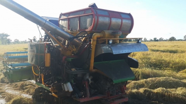 ขายรถเกี่ยวข้าวไทยเส็ง210อีซูซุอุ้ม2.5ตัน ช่วงล่าง12 ปั๊ม22 ปั๊มแยกปั่นข้าว ลูเลอร์ดี สภาพลงเกี่ยวปกติ