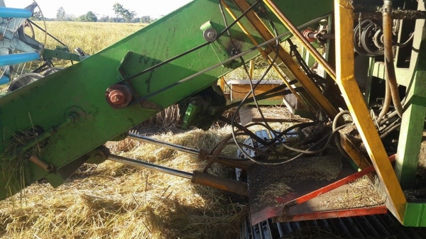 ขายรถเกี่ยวข้าวไทยเส็ง210อีซูซุอุ้ม2.5ตัน ช่วงล่าง12 ปั๊ม22 ปั๊มแยกปั่นข้าว ลูเลอร์ดี สภาพลงเกี่ยวปกติ