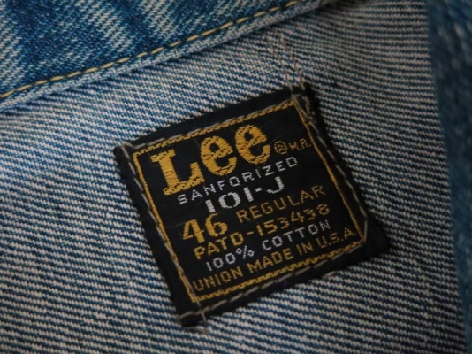 เสื้อแจ็คเก็ตยีนส์   Vintage 1960's Lee Riders 101- J MADE IN U.S.A.