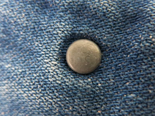 เสื้อแจ็คเก็ตยีนส์   Wrangler MADE IN U.S.A.รุ่นเก่าสามตะเข็บป้ายขาว