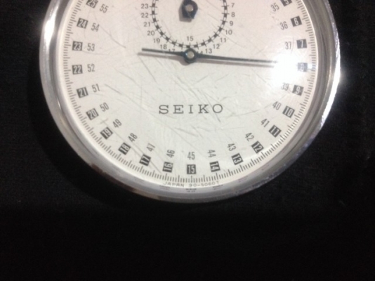 SEIKO ไขลานจับเวลาของมาจากญี่ปุ่นเเท้ JAPAN สภาพสวยใช้งานปกติ