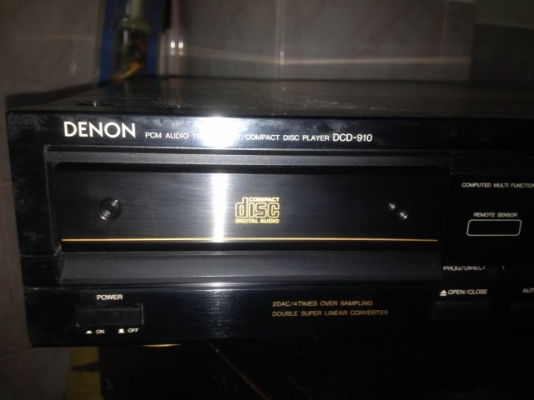 CD AUDIO DENON DCD 910 เก่าญี่ปุ่นเเท้ใช้ไฟ100Vสภาพดีใช้งานได้ปกติ