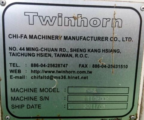 ขาย CNC Lathe Twinhorn Fanuc Oi-TD ใหม่มากปี 2011-2012 ใช้งานมาแค่ 3 ปี สภาพดีมาก พร้อมใช้งานครับ