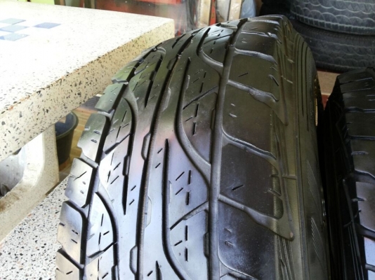 ล้อกล้วย 16x8 พร้อมยาง dunlop grandtrek at3 265/70/16