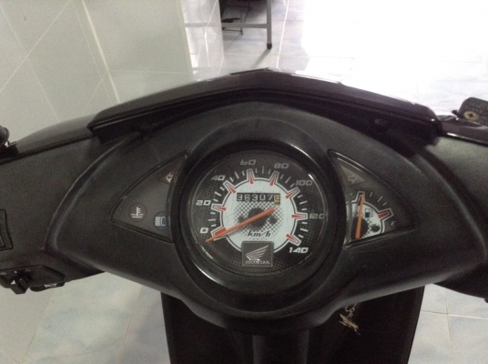 ขาย HONDA CLICK ปี 51 สีดำ-แดง ทะเบียนครบ