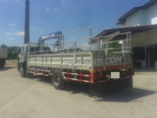 รถบรรทุก 6 ล้อติดเครน ยี่ห้อ HINO  รุ่น FF 3 H 195 แรงม้า  เครน TADANO 3 ตัน ขนาดกระบะ ยาว 6.40 เมตร