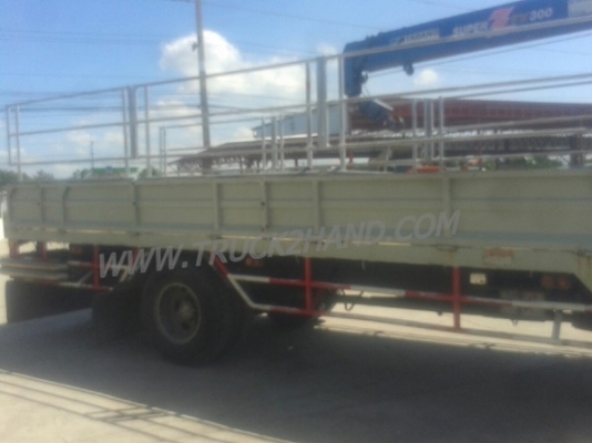 รถบรรทุก 6 ล้อติดเครน ยี่ห้อ HINO  รุ่น FF 3 H 195 แรงม้า  เครน TADANO 3 ตัน ขนาดกระบะ ยาว 6.40 เมตร