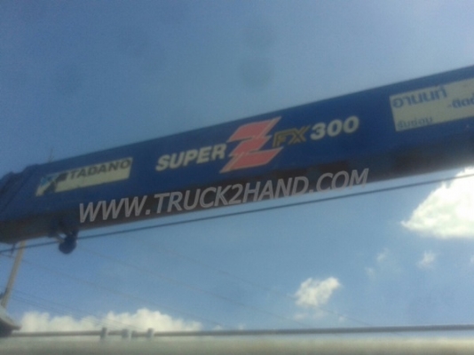 รถบรรทุก 6 ล้อติดเครน ยี่ห้อ HINO  รุ่น FF 3 H 195 แรงม้า  เครน TADANO 3 ตัน ขนาดกระบะ ยาว 6.40 เมตร