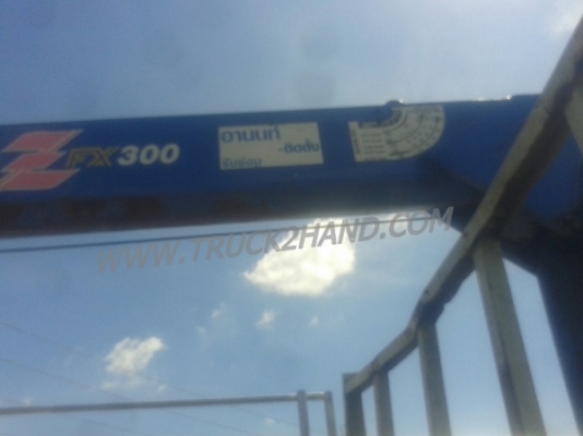 รถบรรทุก 6 ล้อติดเครน ยี่ห้อ HINO  รุ่น FF 3 H 195 แรงม้า  เครน TADANO 3 ตัน ขนาดกระบะ ยาว 6.40 เมตร