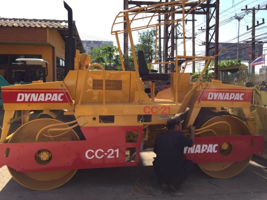 ขายด่วนรถบด2ล้อเหล็กขนาด7ตัน DYNAPAC CC21 พร้อมใช้งาน