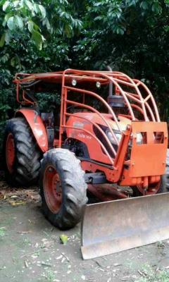ขายรถไถ KUBOTA M9540 เอกสารเล่มทะเบียน 3 จาน 7 จาน ใบมีดดันหน้า ราคา 620000