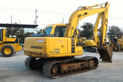 แบคโฮเก่าญี่ปุ่นแท้ KOMATSU PC120-6E อาร์มยาวพิเศษ แทรค 60 ซม.