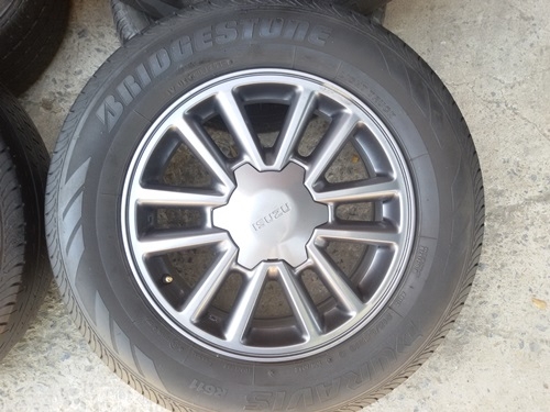 ขายล้อแม็กISUZU X-SERIES 16(สีกัล) ยาง215/65/16 ปี 14  4 ล้อ