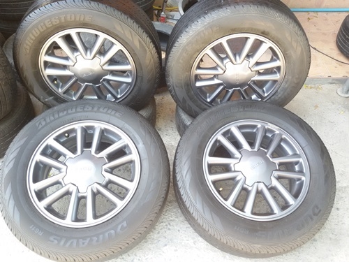 ขายล้อแม็กISUZU X-SERIES 16(สีกัล) ยาง215/65/16 ปี 14  4 ล้อ