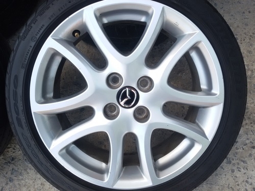 ขายล้อแม็กซ์ Mazda 2 TOP 16 ยาง195/45/16 ปี 12 4 ล้อ ขายล้อแม็กซ์ Mazda 2 TOP 16 ยาง195/45/16 ปี 12 4 ล้อ