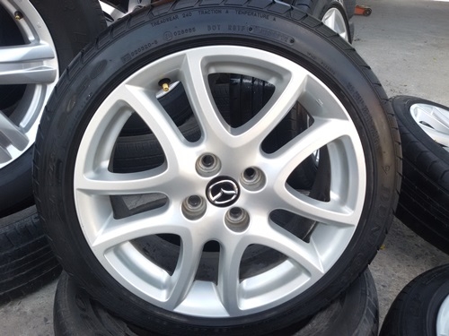 ขายล้อแม็กซ์ Mazda 2 TOP 16 ยาง195/45/16 ปี 12 4 ล้อ ขายล้อแม็กซ์ Mazda 2 TOP 16 ยาง195/45/16 ปี 12 4 ล้อ