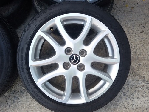 ขายล้อแม็กซ์ Mazda 2 TOP 16 ยาง195/45/16 ปี 12 4 ล้อ ขายล้อแม็กซ์ Mazda 2 TOP 16 ยาง195/45/16 ปี 12 4 ล้อ