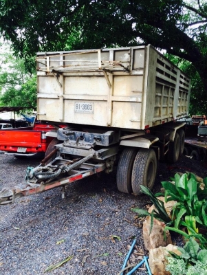 ขายลูกพ่วงดั้มกะบะเหล็ก 3เพลาครับ ขายลูกพ่วงดั้มกะบะเหล็ก 3เพลาครับ