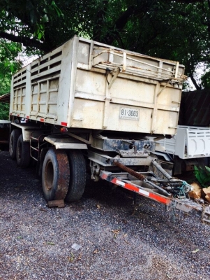 ขายลูกพ่วงดั้มกะบะเหล็ก 3เพลาครับ ขายลูกพ่วงดั้มกะบะเหล็ก 3เพลาครับ