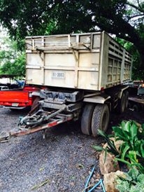 ขายลูกพ่วงดั้มกะบะเหล็ก 3เพลาครับ ขายลูกพ่วงดั้มกะบะเหล็ก 3เพลาครับ