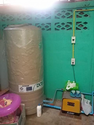 ขายปั้มน้ำมิตซุEP-305QS+ถังเก็บน้ำ500ลิตร