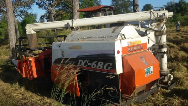 ขายรถเกี่ยวข้าว DC 68 g รุ่นนิ้วสปริง ปี 54 รถพร้อมใช้งาน ยกพร้อมเทลเลอร์ลากเลย ขายรถเกี่ยวข้าว DC 68 g รุ่นนิ้วสปริง ปี 54 รถพร้อมใช้งาน ยกพร้อมเทลเลอร์ลากเลย