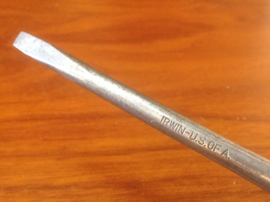 ขายไขควงโบราณ Antique IRWIN-U.S.OF.A ขนาด 10" ปาก 2 หุน