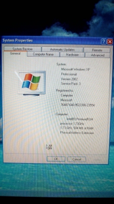 ขายโน๊ตบุค Acer Aspire 5500Z ตั้งไว้ 2700 บาท