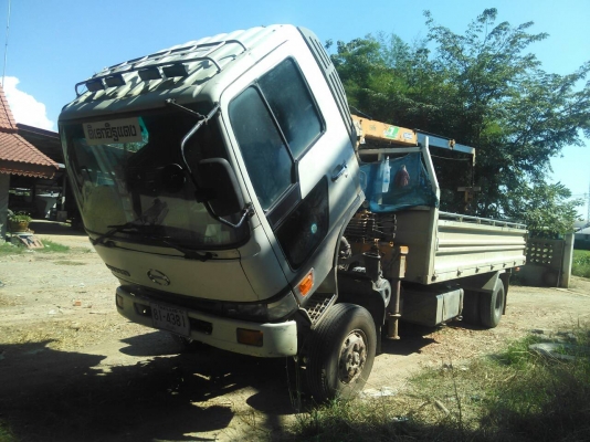 หกล้อ ฮีโน่ FD3H195 เครน 2.5 ท้องวี ช่วงยาว 6.20ม สภาพดีสวยเดิมพร้อมใช้ ทะเบียนพร้อมโอน