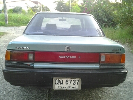 ขายรถยนต์ ปี89 ฮอนด้า ซีวิค รุ่นไฟท้ายแดง เครื่อง1500cc.คาบิว(ติดแก๊ส) เกียร์ออโต้ พวงมาลัยเพาเวอร์ ล้อแม็ก เครื่องดีแน่นๆ ขายถูกๆตามสภาพ