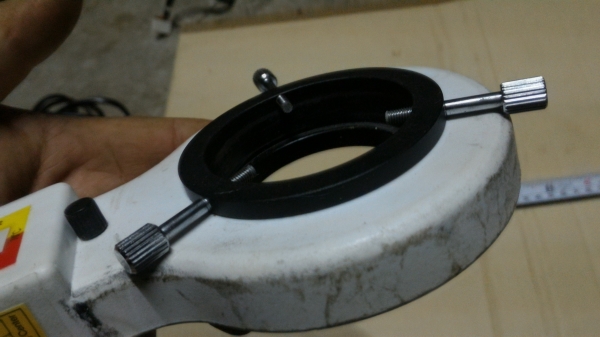 ชุดโคมไฟส่องสว่าง พร้อมหลอช่วยส่องชิ้นงานบนโต็ะ ถอดมาจากตัวกล้องส่องขยาย