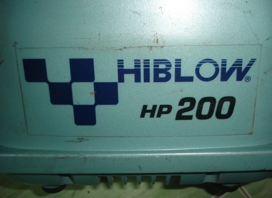 ขายเครื่องเติมอากาศHIBLOW HP-200 เครื่องเติมอากาศ 200L/min 210W