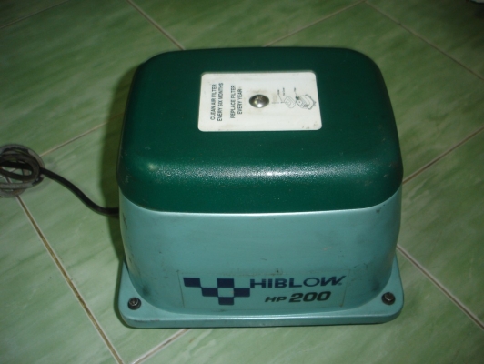 ขายเครื่องเติมอากาศHIBLOW HP-200 เครื่องเติมอากาศ 200L/min 210W