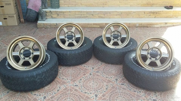 ขายล้อหล่อ TE37X ขอบ 16x8.5 off 0  สีน้ำตาล ถูกๆ