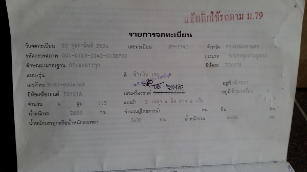 ขายด่วน รถ6ล้อToyota 300  115แรง