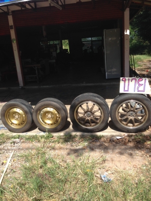 ขายเหมายางพร้อมแม็คขอบ17" ยางกระทะ+ กระทะผ่า