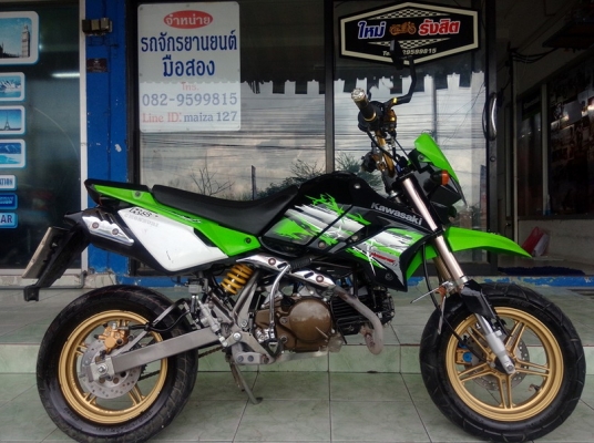 New Kawasaki Ksr (ล้อแม็ก) รถสวยมีสไตล์เครื่องเดิมสนิท
