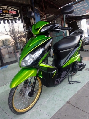 Mio125 ลายRR สีเขียวดำ แต่งสวยลงล้อ รถปี53 เครื่องดีครับ