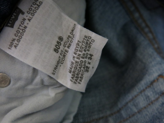 LEVI&rsquo;S  505 MADE IN EGYPT