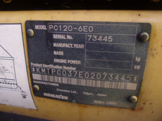 PC120-6EO #73445 สินค้า ไมได้เข้าไทย ต้องสั่งนำเข้า