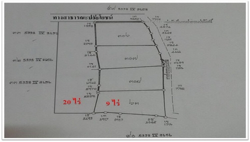 ขายที่ดินติดทางสาธารณะ  29 ไร่ ราคา 250,000 บาทต่อไร่  อ.สีคิ้ว