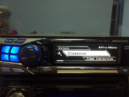 Alpine CDA-9855J 24Bit 4V รุ่นใหญ่ MP3 CD ปรีเอ้า3ชุด HDD1ชุด CROSSOVERในตัว กราฟฟิกหน้า ปุ่มเลื่อนสัมผัส กล่องไฟ4V มือ2 ญี่ปุ่น