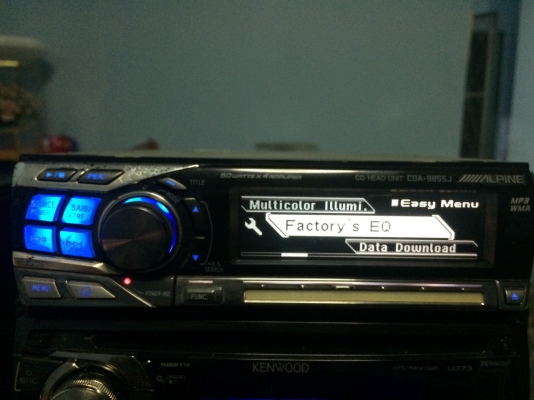 Alpine CDA-9855J 24Bit 4V รุ่นใหญ่ MP3 CD ปรีเอ้า3ชุด HDD1ชุด CROSSOVERในตัว กราฟฟิกหน้า ปุ่มเลื่อนสัมผัส กล่องไฟ4V มือ2 ญี่ปุ่น