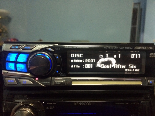 Alpine CDA-9855J 24Bit 4V รุ่นใหญ่ MP3 CD ปรีเอ้า3ชุด HDD1ชุด CROSSOVERในตัว กราฟฟิกหน้า ปุ่มเลื่อนสัมผัส กล่องไฟ4V มือ2 ญี่ปุ่น