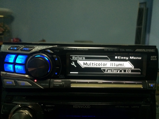 Alpine CDA-9855J 24Bit 4V รุ่นใหญ่ MP3 CD ปรีเอ้า3ชุด HDD1ชุด CROSSOVERในตัว กราฟฟิกหน้า ปุ่มเลื่อนสัมผัส กล่องไฟ4V มือ2 ญี่ปุ่น