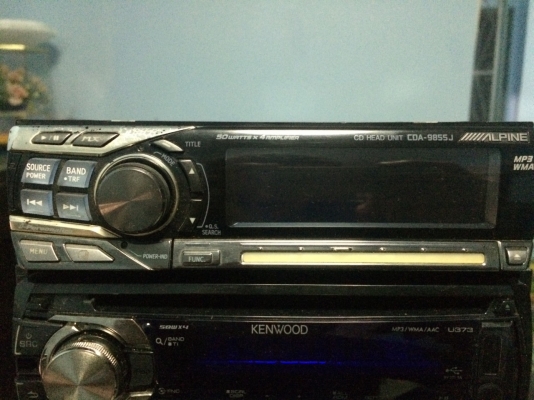 Alpine CDA-9855J 24Bit 4V รุ่นใหญ่ MP3 CD ปรีเอ้า3ชุด HDD1ชุด CROSSOVERในตัว กราฟฟิกหน้า ปุ่มเลื่อนสัมผัส กล่องไฟ4V มือ2 ญี่ปุ่น