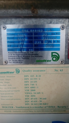 พัดลมดูดอากาศ มอเตอร์มิตซูครึ่งแรง 3 เฟต