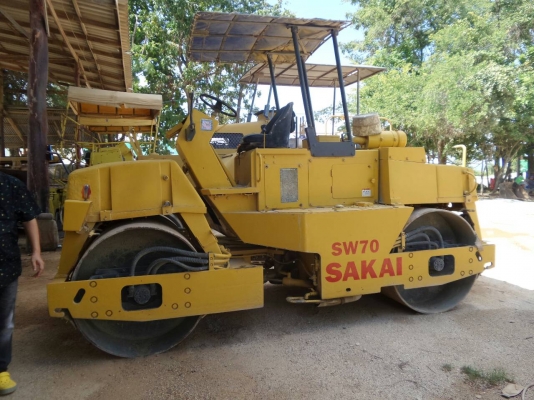 รถบด เบรคดาวน์ SAKAI SW70 7ตัน เอกสารเล่มทะเบียน