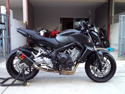((ดาวน์ 55000)) ขาย CB650f ปี2014 สีดำดุ ท่อสูตร  ราคา 245000 บาท (รับเทริ์น)